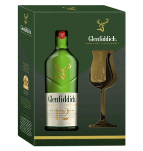 (48,84€/l) Glenfiddich 12 Years 1 Stielglas Single Malt Scotch Whisky 40% 0,7l F