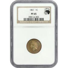 1861 Indian Head Cent 1C NGC PF65 Eagle Eye Sticker