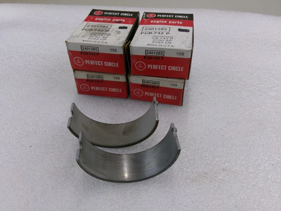 NOS PC USA Connecting Rod Bearings x 4 sets .010 Chevrolet V8 348 396 427 454 - Image 1 of 2