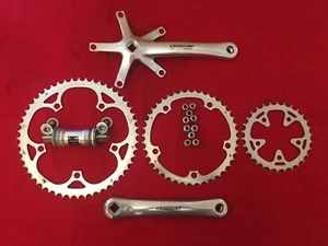 Beautiful Campagnolo Racing T Crankset Triple 52/42/30 175mm Gorgeous! + BB! - Picture 1 of 16