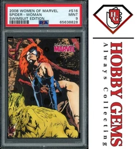 SPIDER-WOMAN PSA 9 2008 Rittenhouse Women of Marvel Swimsuit Edition #S16 - Picture 1 of 2