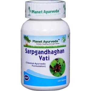 Planet Ayurveda Sarpgandhaghan Vati 120 Tablets Free Shipping - Picture 1 of 5