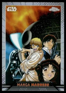 2023 Topps Chrome Star Wars MANGA MADNESS MM-5 DARTH LUKE HAN LEIA - Picture 1 of 2