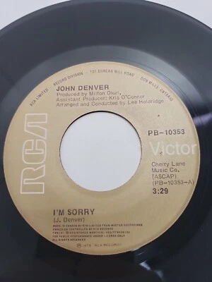 John Denver - Calypso/I'm Sorry - 1975 - EX Foto 1 de 3