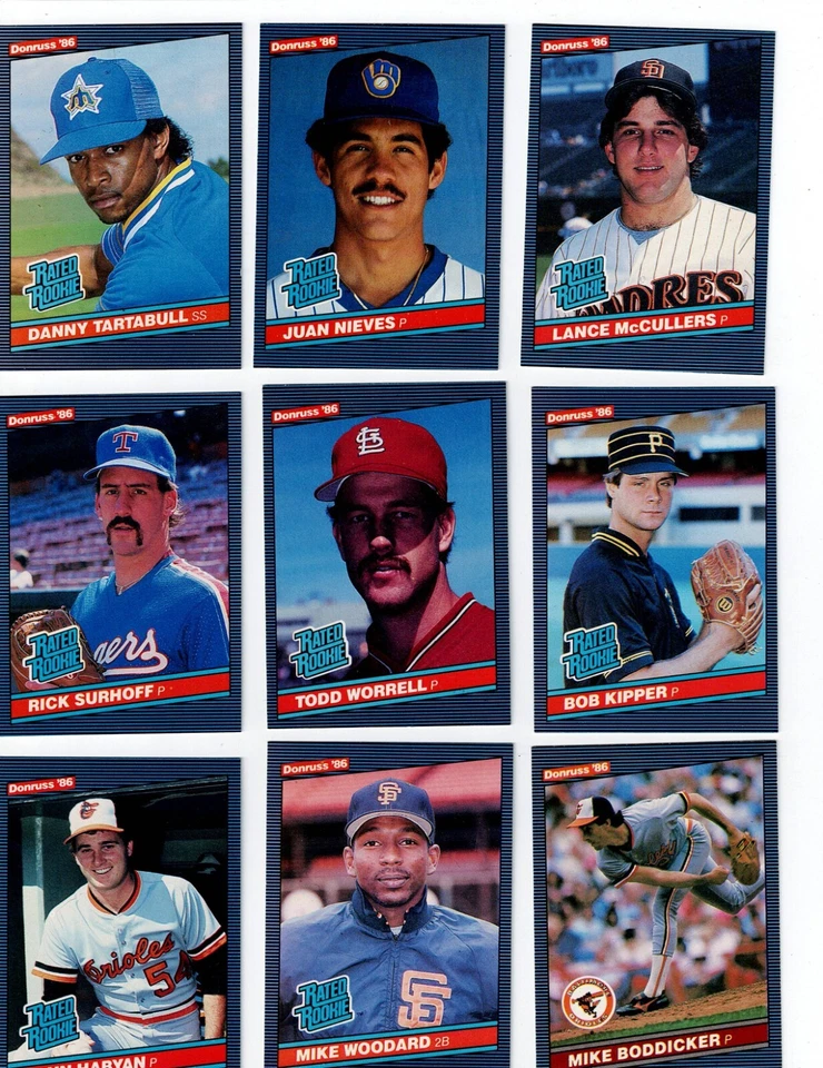 1986 DONRUSS Baseball Complete Your Set YOU PICK! 1-250 - Image 1 of 1