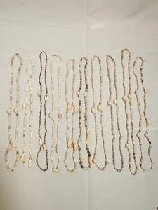 Lot Of 10 Vintage Multicolor Hawaiian Shell Necklaces Authentic Handmade - Picture 1 of 20