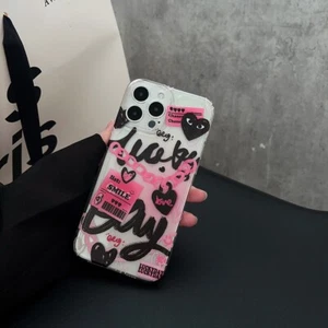 cover for iphone 14 pro max cute collage heart kawaii funny girly y2k print soft - Picture 1 of 2