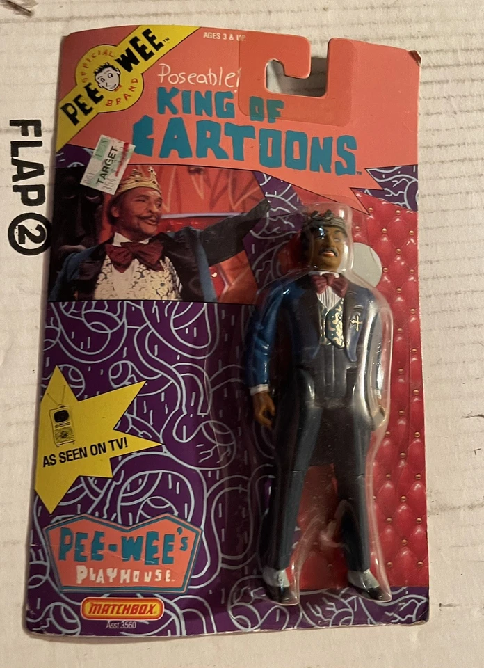 NUEVO Pee-Wee Herman Playhouse REY DE DIBUJOS ANIMADOS Posable MATCHBOX 1988 Foto 1 de 1