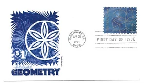 5853 $1.00 Geometría Floral, FDC - Imagen 1 de 1