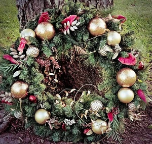 Martha Stewart 36" Christmas Wreath Glitz And Glamour Selection - Picture 1 of 2