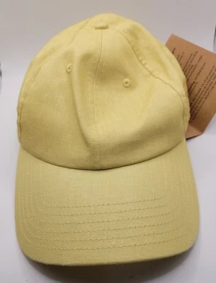 Boné de beisebol amarelo Storied Hats ajustável NOVO "Breezy Daisy" feito de cânhamo - Imagem 1 de 4