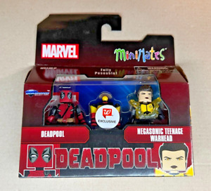 Marvel Mini Mates: Deadpool / Megasonic Teenage Warhead Figures - New Sealed Box
