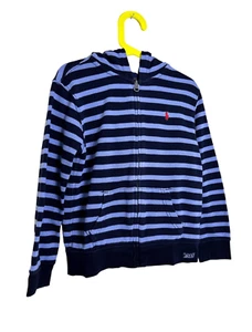 Polo Ralph Lauren Striped Boys Zip Up Sweater Size 7 - Picture 1 of 5