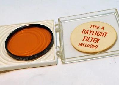 Tiffen A type Daylight # 85 warming  series VI 6 Lens Filter  drop in  USA - Image 1 of 4