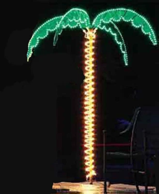 7 Foot High Super Bright LED Lighted Tropical Palm Tree - 5 - Image 1 of 4