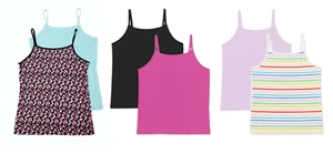 Wonder Nation Girls Cami Tank Tops 2 Pack NEW - Picture 1 of 23