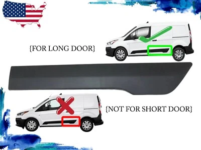 Fits 2014-2023 Ford Transit Connect Left Side Sliding Door Body Trim Molding - Image 1 of 4