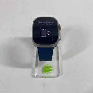 Unlocked Apple Watch Ultra 2 49MM BLUE Titanium Blue Ocean Band - Photo 1 sur 5