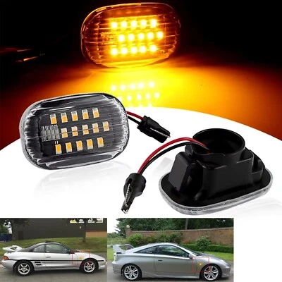 Luz de señalización lateral LED ámbar lente transparente para Toyota MR2 Spyder 2000-06 Foto 1 de 4