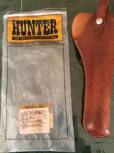 Rare Hunter® 2200-5 Leather Belt Holster DA Revolvers  B. Length 7"-8.5” - Picture 1 of 3