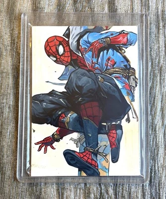 2024 GGC MARVEL SPIDER-MAN JACKET LEAP SKETCH ARTIST RAMAN AUTO AUTOGRAPH 1/1 - Image 1 of 2