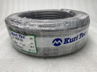 Kuri-Tec K7130-06X100 3 Food Grade PVC 150PSI FDA Hose 3/8" X 100’ - Image 1 of 3