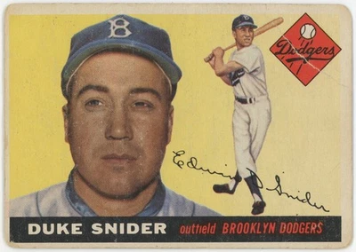 1955 Topps 210 Snider Fair 712366  - Imagem 1 de 2