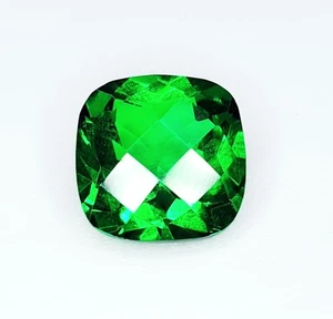 Natural Tsavorite Garnet  Loose Gemstone 10 Ct Certified Cushion Cut Gems A302 - Picture 1 of 14