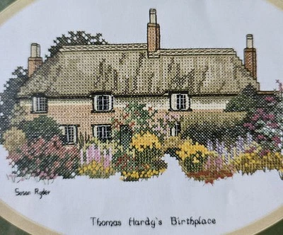 Sue Ryder Thomas Hardy Birthplace Thatched Cottage Garden Cross Stitch Pattern - Image 1 of 3