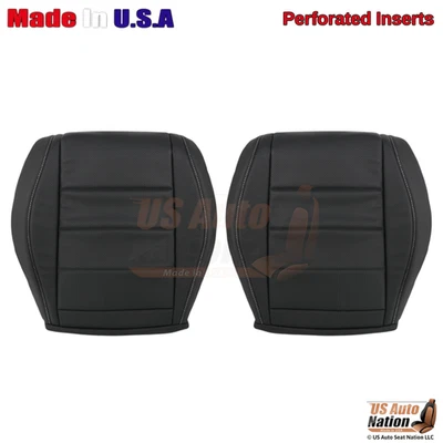 Cubiertas inferiores delanteras negras de cuero sintético para Mercedes-Benz GLE350 GLE450 2020-2025 Foto 1 de 4