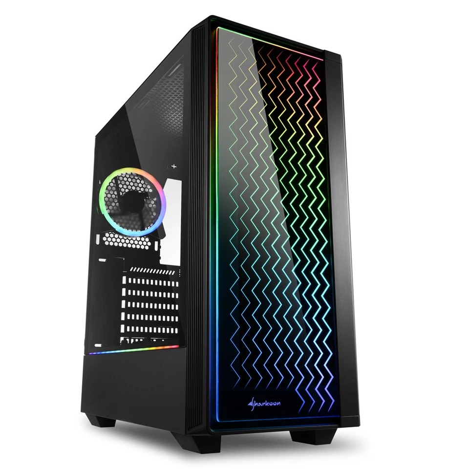 8038490000 Sharkoon RGB Lit 200 Midi Tower ATX D