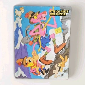 Vintage 1982 Golden The Pink Panther 100 Piece Jigsaw Puzzle Made USA Sealed! - Picture 1 of 5