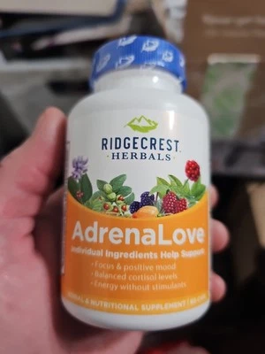 Ridge Crest Herbals Adrenalals, Fatigue Fighter 60 капсул срок годности 07/26 - Изображение 1 из 4