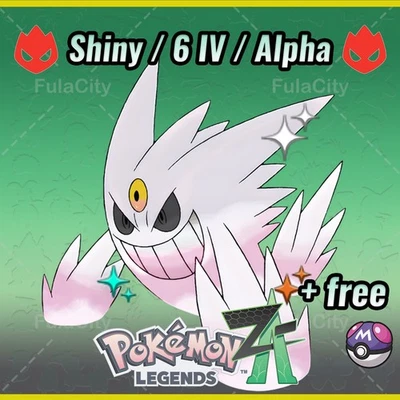 Gengar Pokemon Legends ZA ⚫ Shiny 6 IV 🟢 Alpha ⚫ @ Master Ball - Image 1 of 3