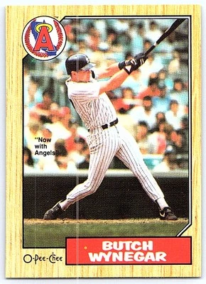 1987 O-Pee-Chee Butch Wynegar California Angels #203 - Image 1 of 2