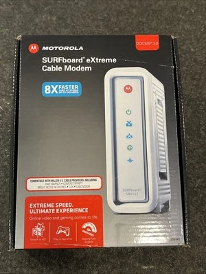 Motorola Cable Modem SB6141, Docsis 3.0, SURFboard Extreme, 8x Faster Open Box🔥 - Image 1 of 4