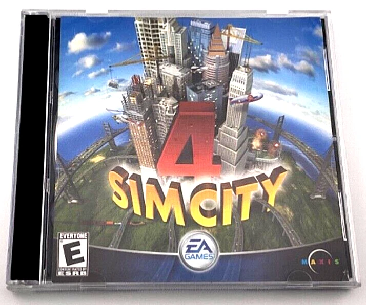 Sim City 4 PC Computer Game 2 Disk Set EA Games 2003 Complete EUC Rated E - Image 1 of 4