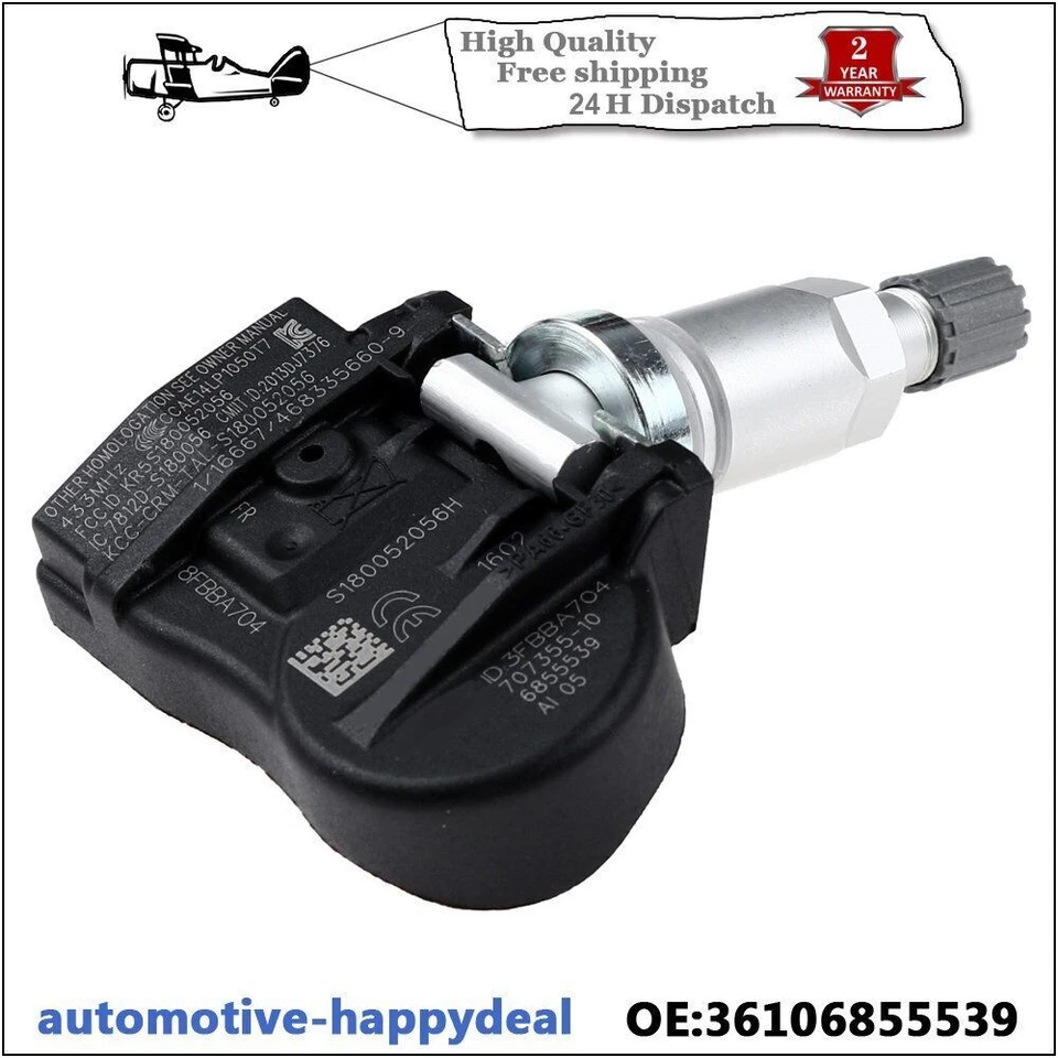 4x For BMW Tyre Pressure Control Wheel Sensor 36106881890 36106856209 - Image 1 of 4