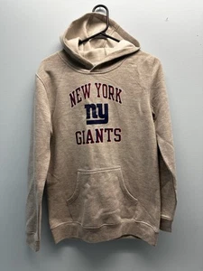Youth Gray NFL Football New York Giants Pullover Hoodie Sweatshirt Size LG - Picture 1 of 3