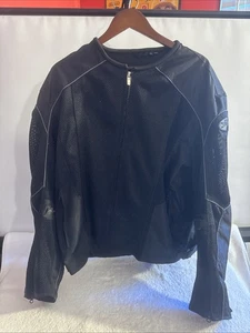 Joe Rocket Motorcycle Jacket Mens Size 2XL Black W/ Pads Mesh Outer Lining - Picture 1 of 13