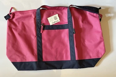 Bolso de Mano Samsonite Yacht Rosa Caliente/Azul Marino con Cremallera Grande Nuevo con Etiquetas Foto 1 de 4