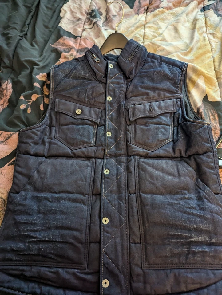 Gstar Blue Denim Vest Large - Image 1 of 2
