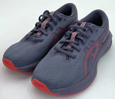 Zapatos para correr Asics Novablast 5 para niños talla 5,5 grisáceo púrpura/arrecife de coral Foto 1 de 4