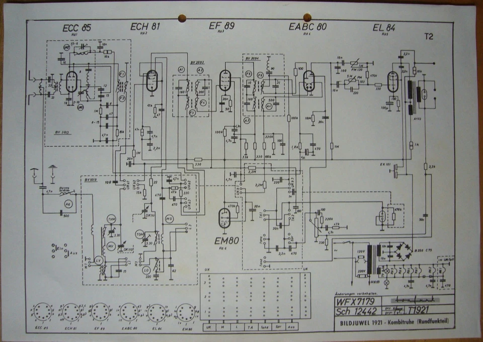 43 Schaltpläne für alte Tonfunk Radios - Bild 1 von 1