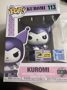 2025 SDCC EXCLUSIVE FUNKO POP SANRIO METALLIC KUROMI OFFICIAL CON STICKER - Picture 1 of 2