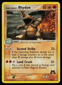 Team Magma's Rhydon - 22/95 - Team Magma vs Aqua Rare Pokemon Karte -- LP - Bild 1 von 2