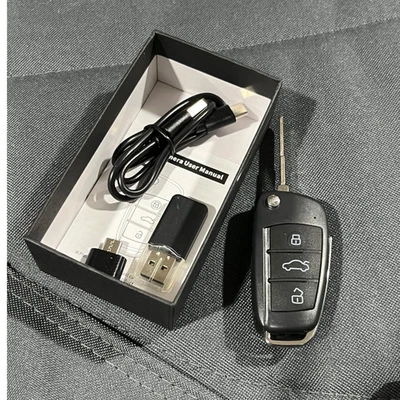 Cámara Oculta De Espía Llave Del Coche Detección De Movimiento Visión Nocturna - Image 1 of 4