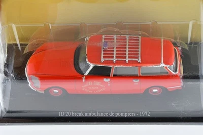CITROEN ID 20 break ambulance de pompiers red 1972 1/43 Atlas - Photo 1/4