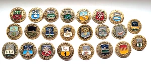 Ancient coat of arms, coats of arms of cities of USSR 23 Soviet russian badges - Picture 1 of 8