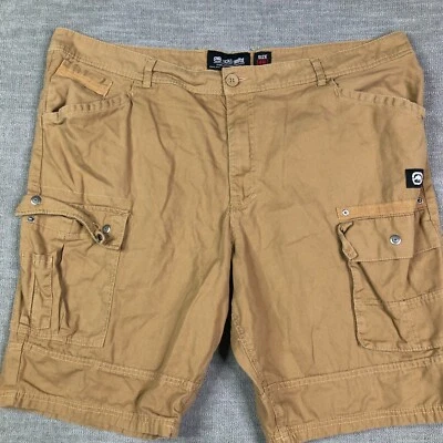 Pantalones Cortos de Carga Ecko Unltd Para Hombres 46 Caqui Hip Hop Ropa de Calle Bolsillos Utilitarios Algodón Foto 1 de 4